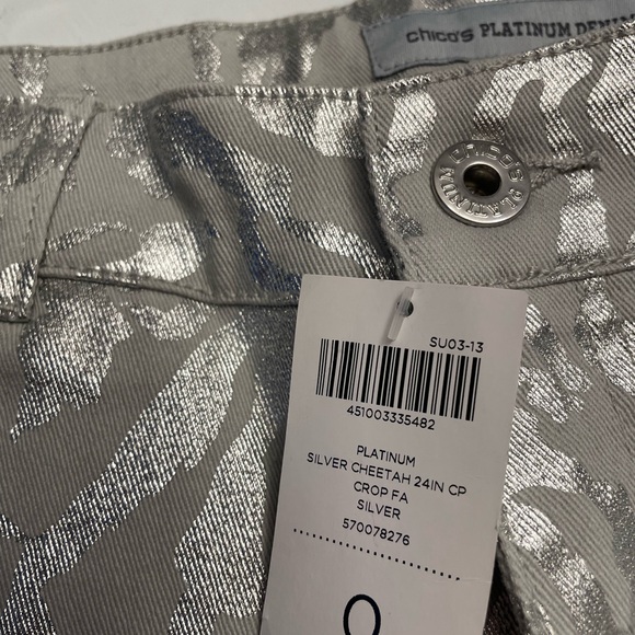 Chicos platinum denim pants - Picture 5 of 6